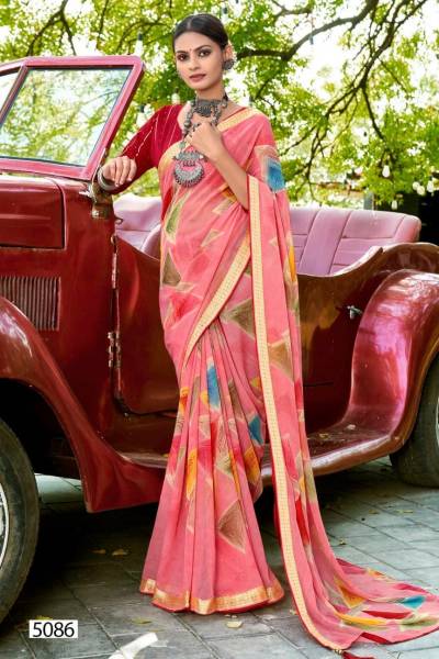 VEDRITA BY 5D DESIGNER PURE GEORGATE SAREE MANUFACTURER IN INDIA